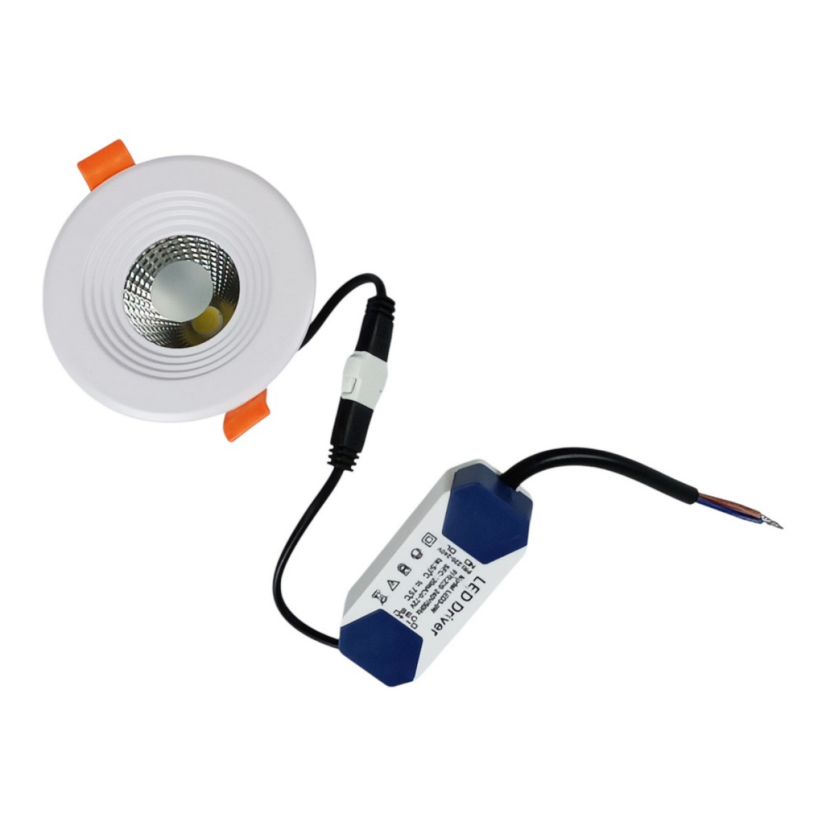LED світильник круглий врізний Work's WAL2036-7w