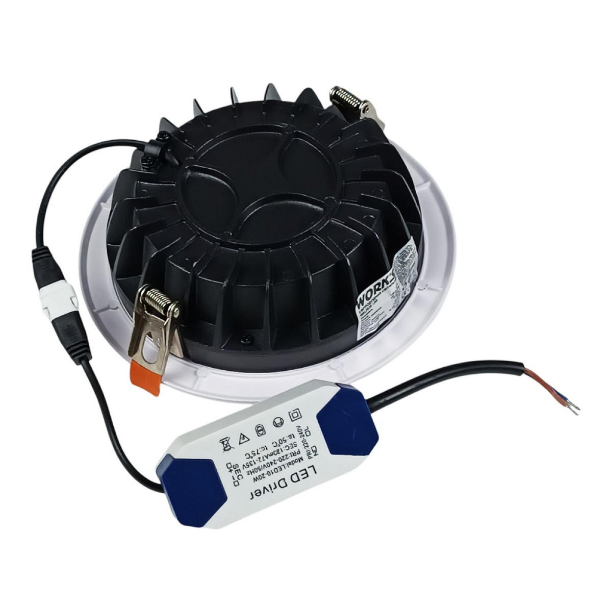 LED світильник круглий врізний Work's WAL2036-15w