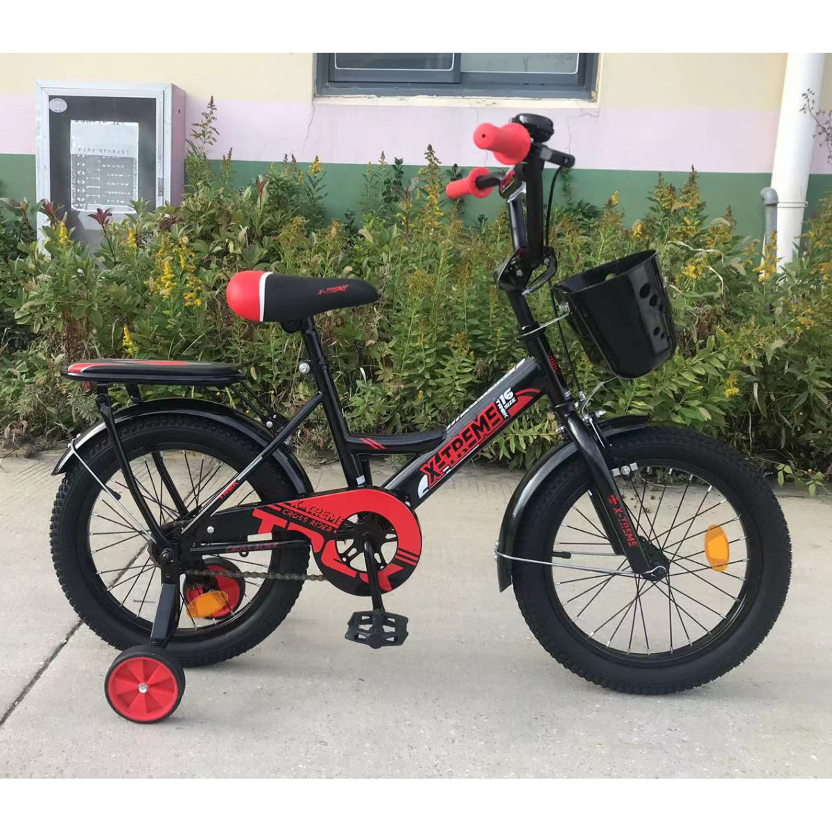 Дитячий велосипед X-Treme TREK 16" чорно-червоний