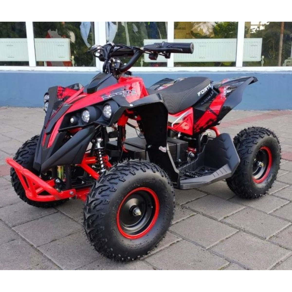 Квадроцикл аккумуляторный FORTE ATV1000QB красный