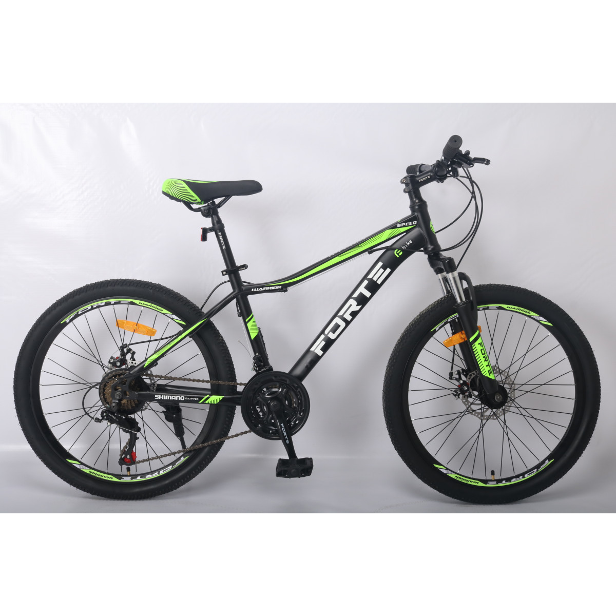 Велосипед Forte Warrior МТВ 24"/15" чорно-зелений