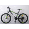 Велосипед Forte Warrior МТВ 24"/15" чорно-зелений