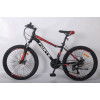 Велосипед Forte Warrior МТВ 24"/15" чорно-червоний