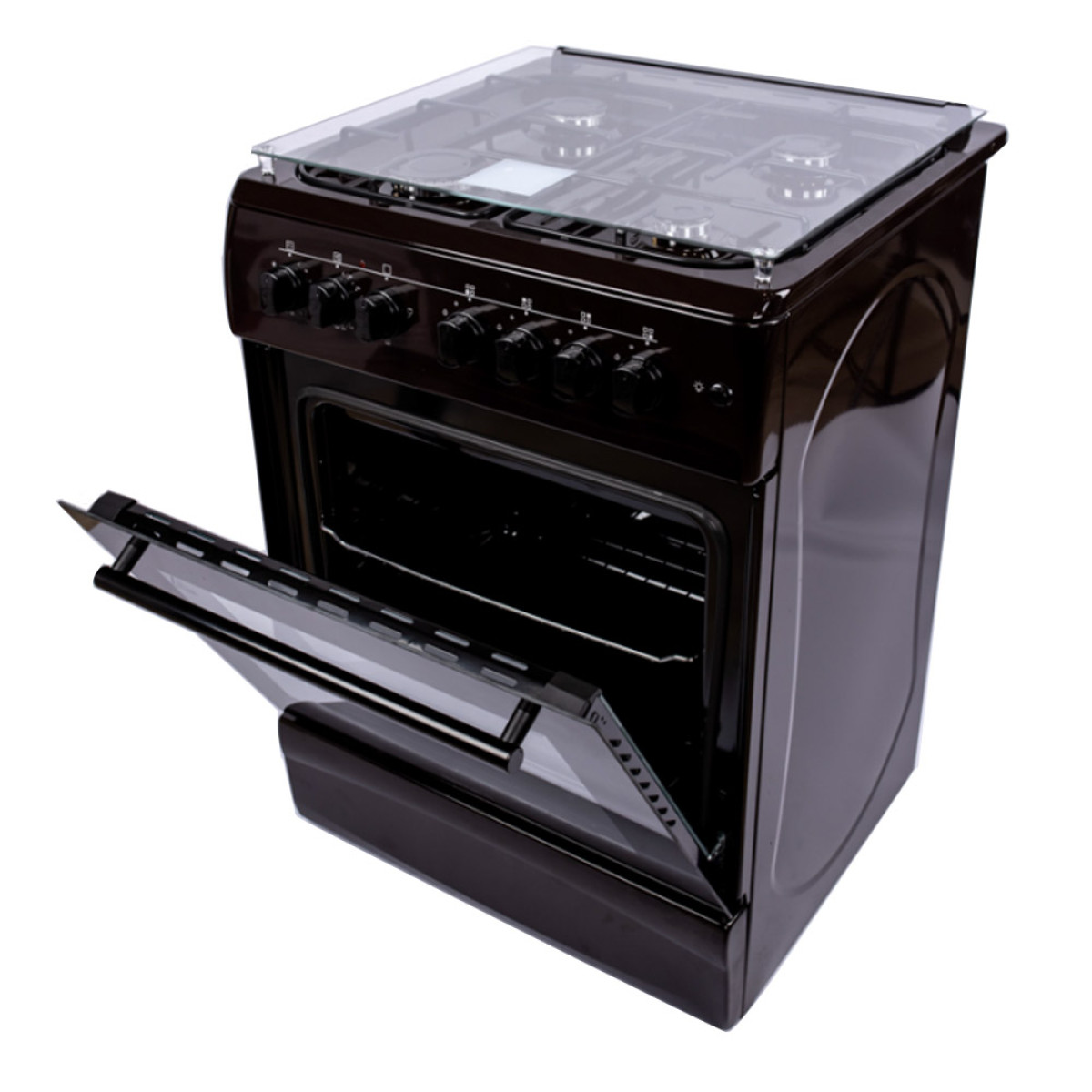 Плита газоелектрична коричнева Grunhelm AG6612BR