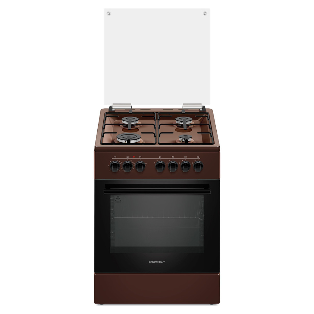 Плита газоелектрична коричнева Grunhelm AG6612BR-0
