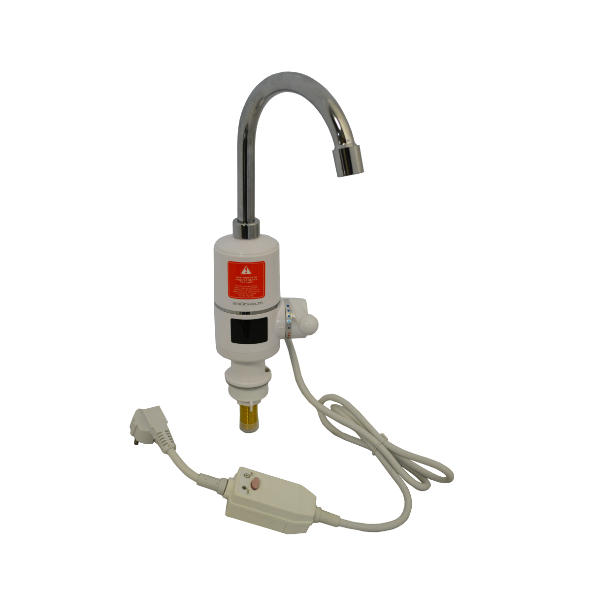 Электронагреватель проточной воды Grunhelm EWH-1X-3F-LED