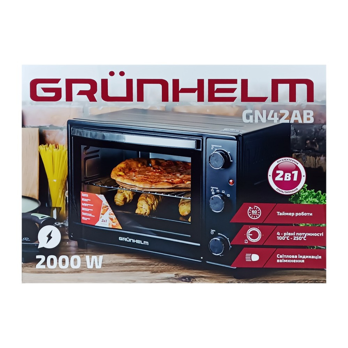 Електрична піч Grunhelm GN42AВ