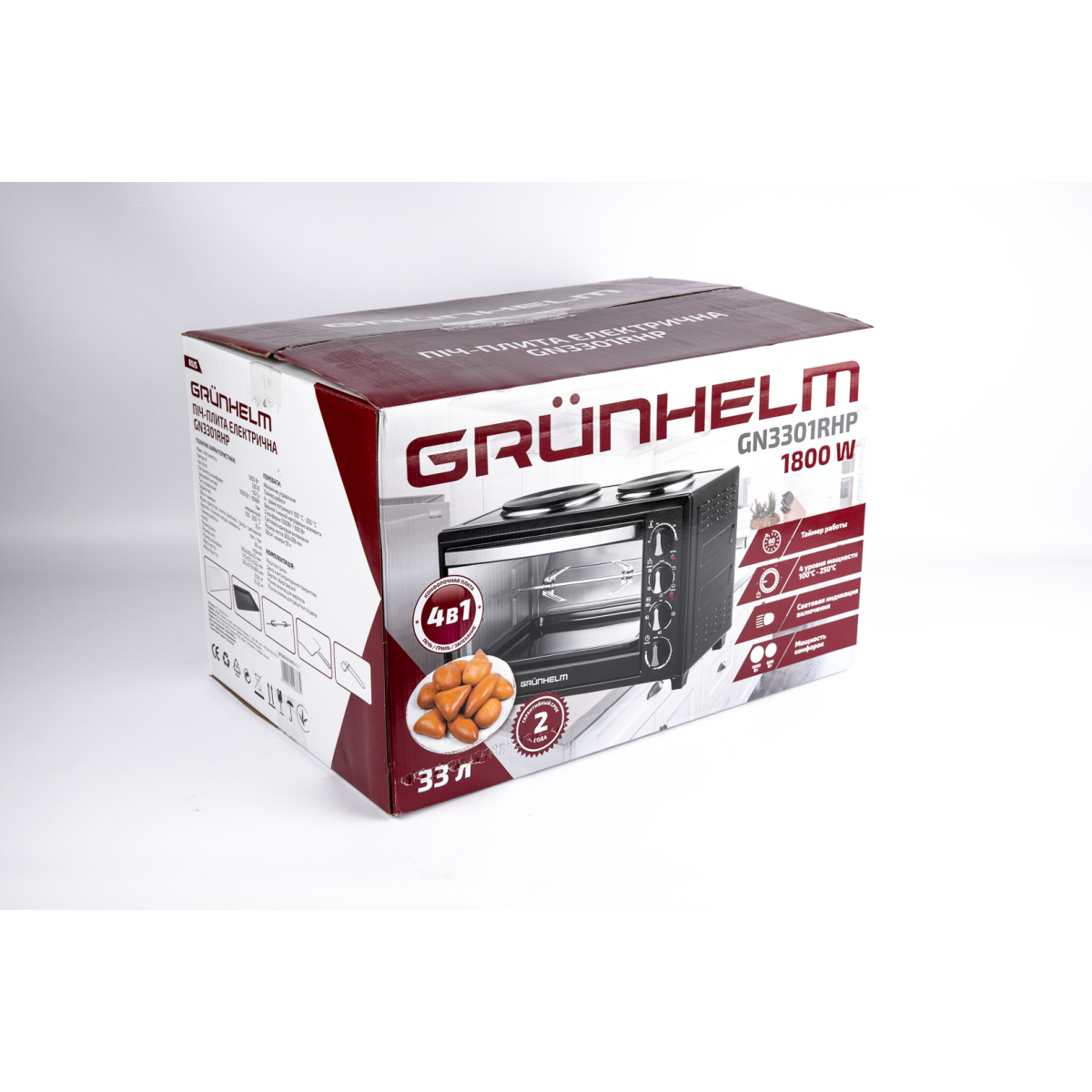 Електрична піч Grunhelm GN3301RHP