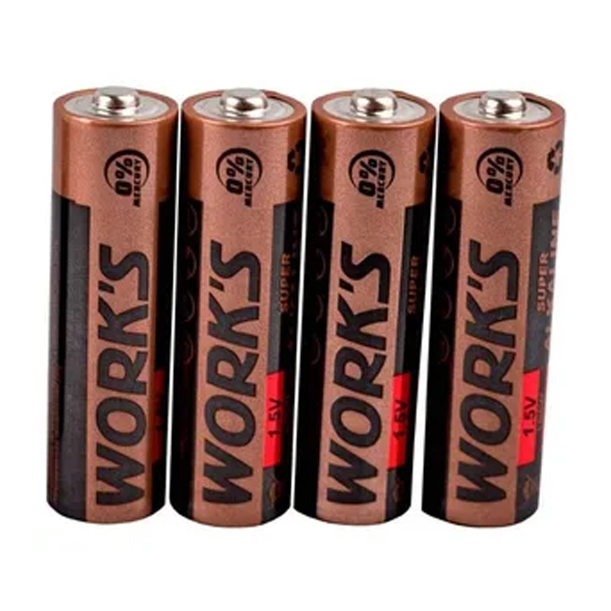 Батарейки ALKALINE LR03W-4S/AAA/ WORK'S 4шт плівка (4x15 уп)