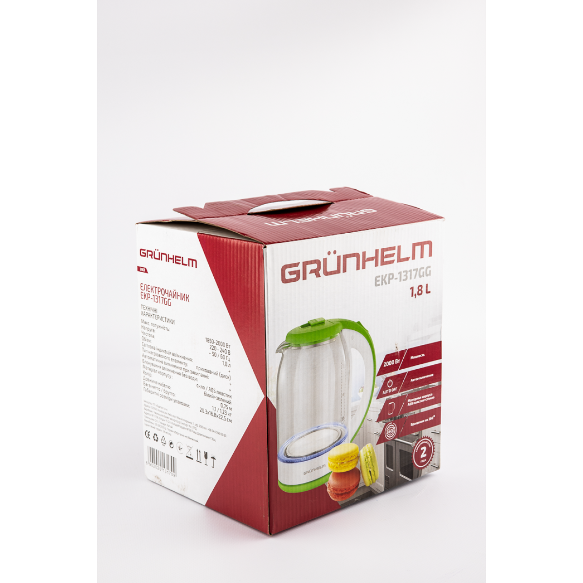 Электрочайник Grunhelm EKP-1801GR