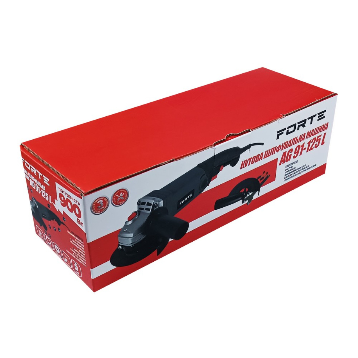 Кутова шліфувальна машина Forte AG 91-125 L