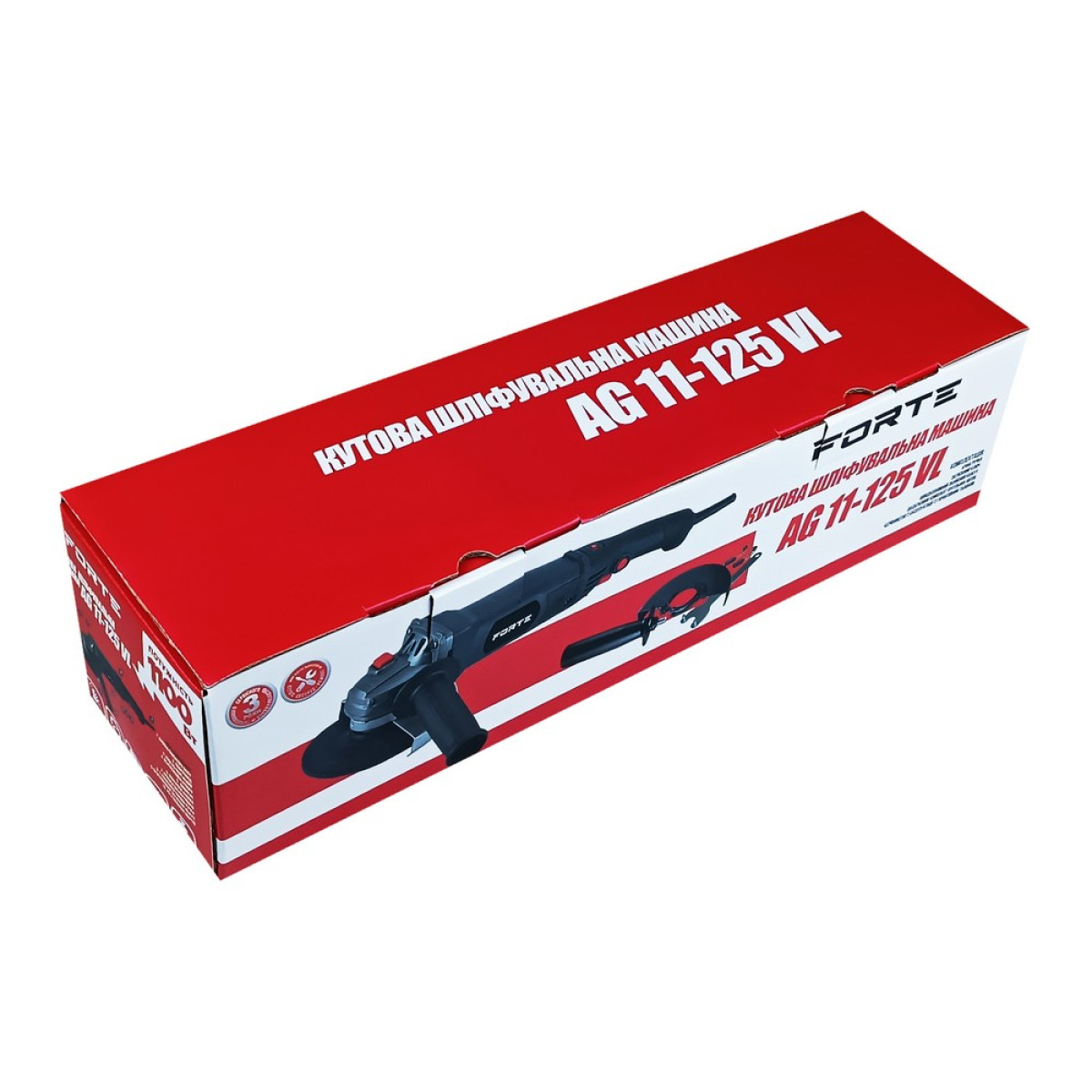 Кутова шліфувальна машина Forte AG 11-125 VL