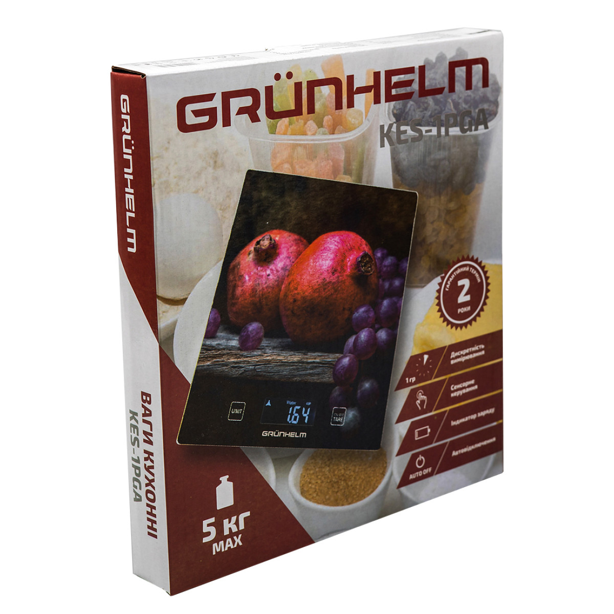 Кухонні ваги Grunhelm KES-1PGA