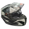Мотошлем черно-серый FORTE M61D, размер M
