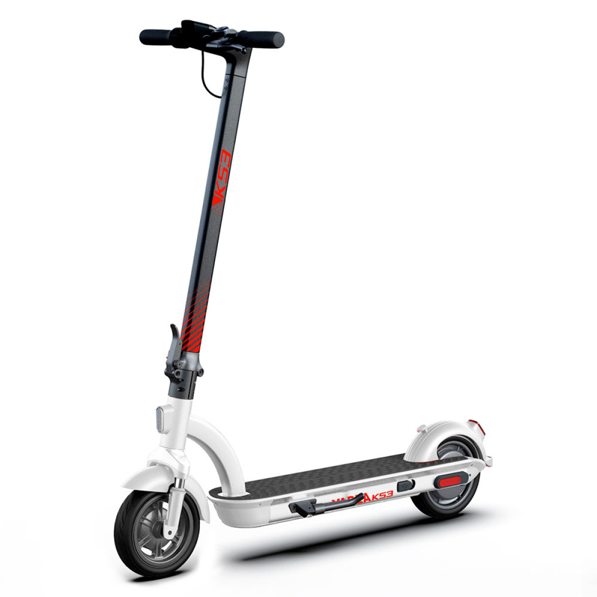 Самокат акумуляторний YADEA KS3 біло-чорно-червоний, 500Вт