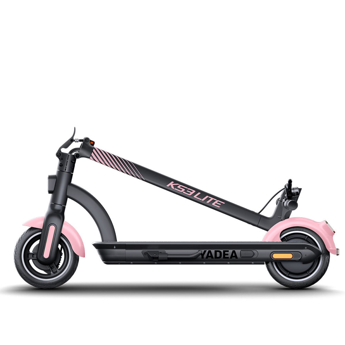 Аккумуляторный самокат YADEA KS3 Lite серо-розовый, 500Вт