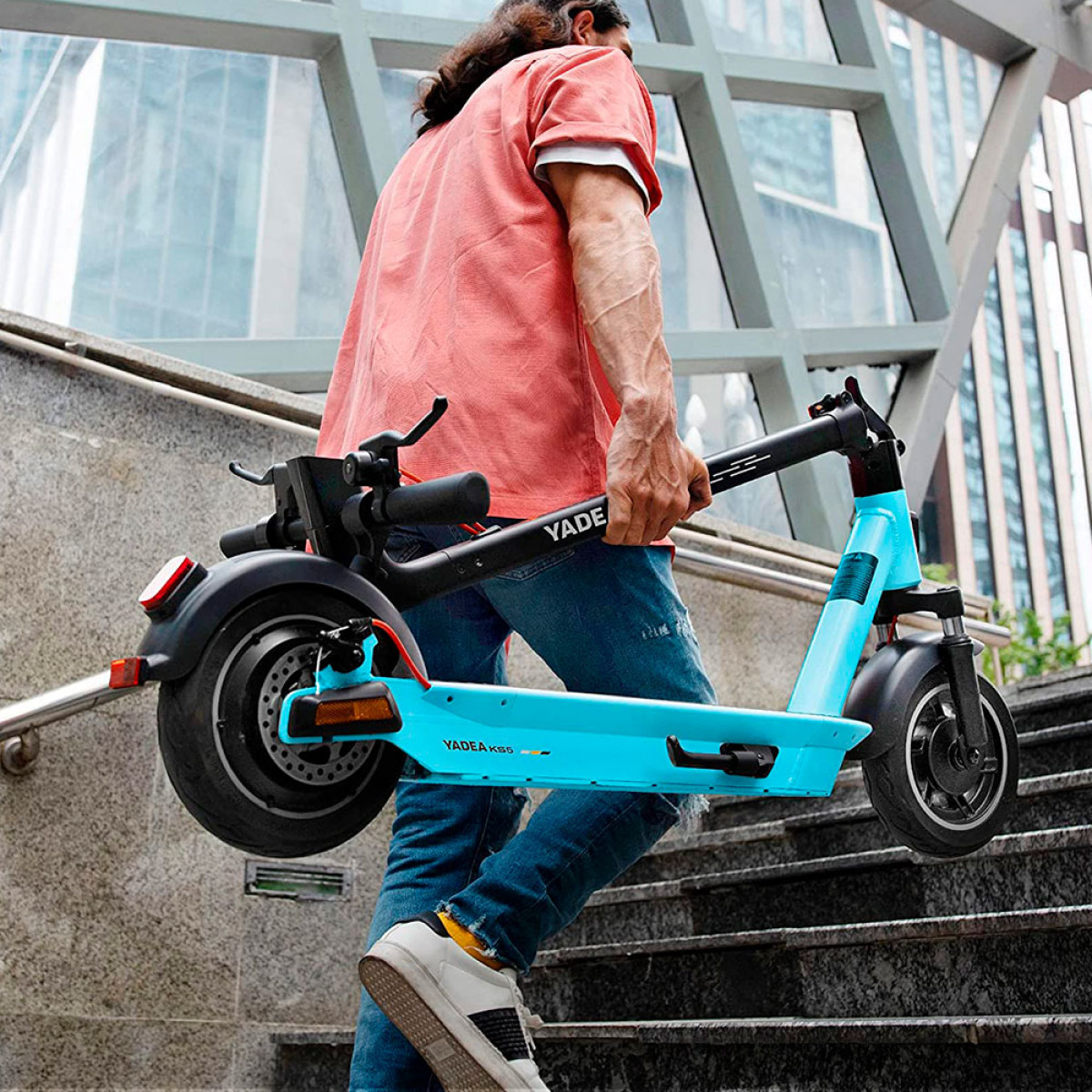 Самокат акумуляторний YADEA KS5, синій, 500Вт