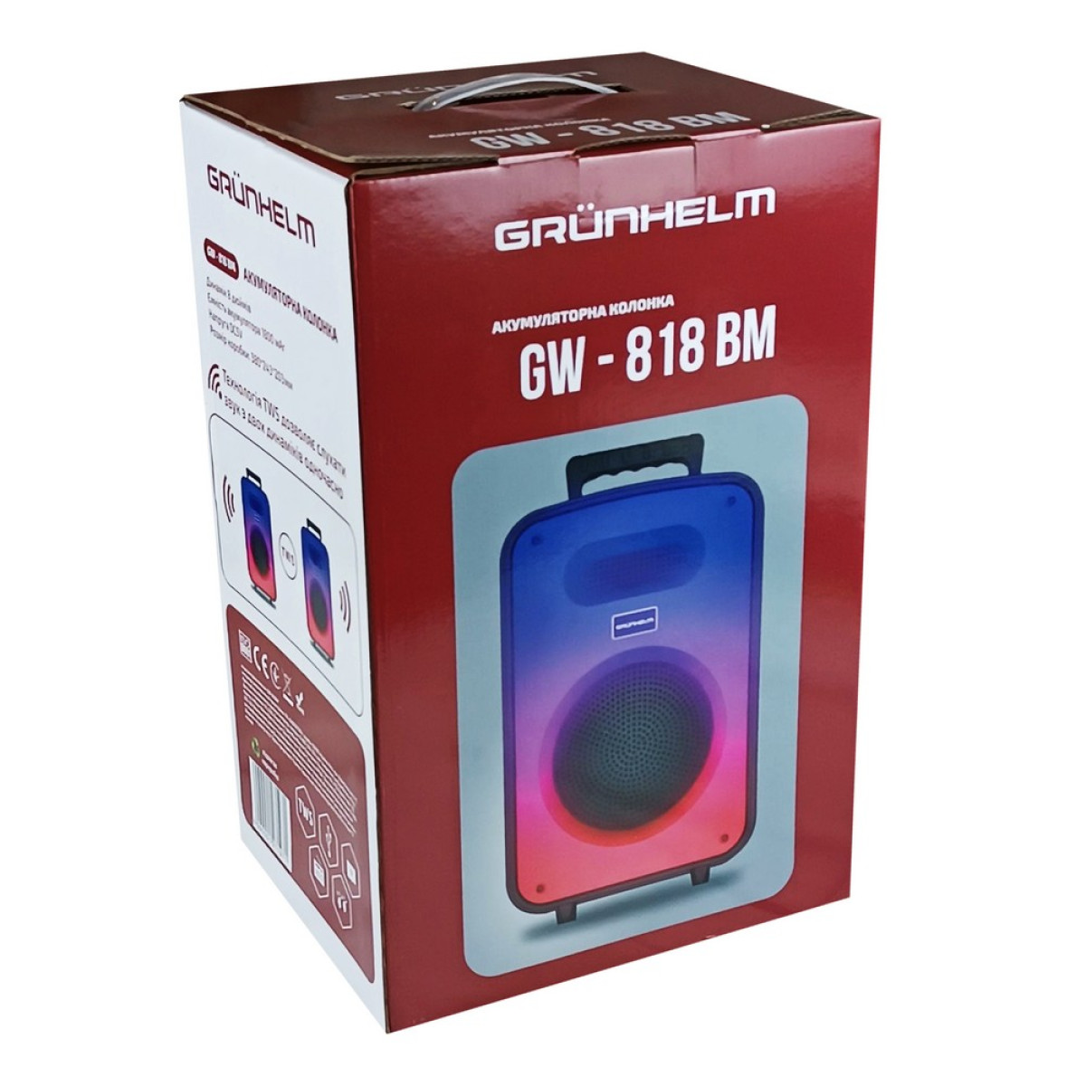 Портативна колонка GW - 818 BM Grunhelm
