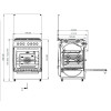 Плита газовая коричневая Grunhelm G4FM6612BR