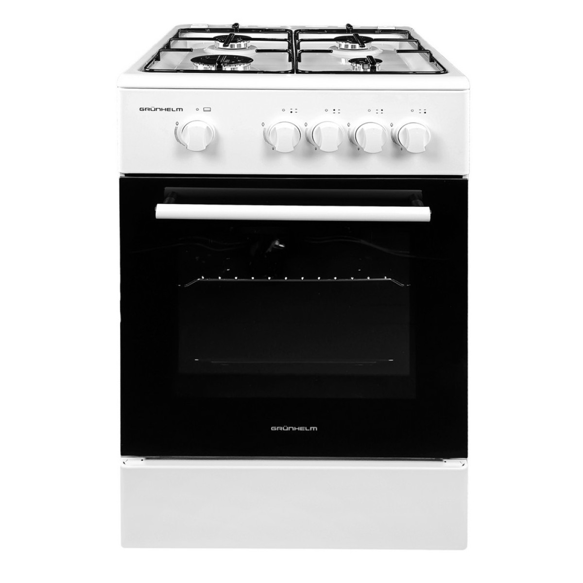 Плита газова біла Grunhelm G4F5600W