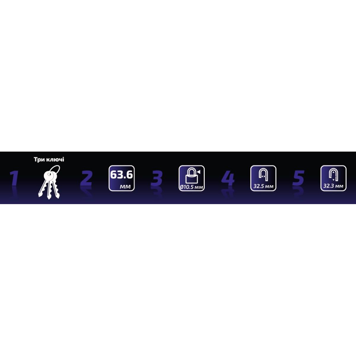 Навесной замок Werk PVC-IP-0160W