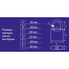 Навесной замок Werk PVC-IP-0170W