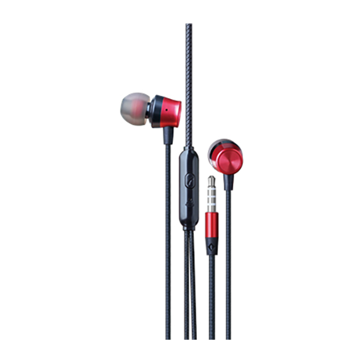 Наушники проводные с микрофоном Grunhelm GEP-02R, 1,2 м