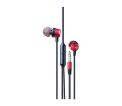 Навушники провідні з мікрофоном Grunhelm GEP-02R, 1,2 м