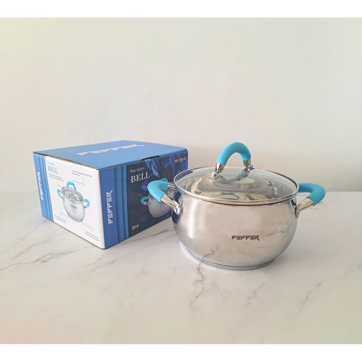 Каструля PR-1112-18 BELL 18 см 2.6 л PEPPER