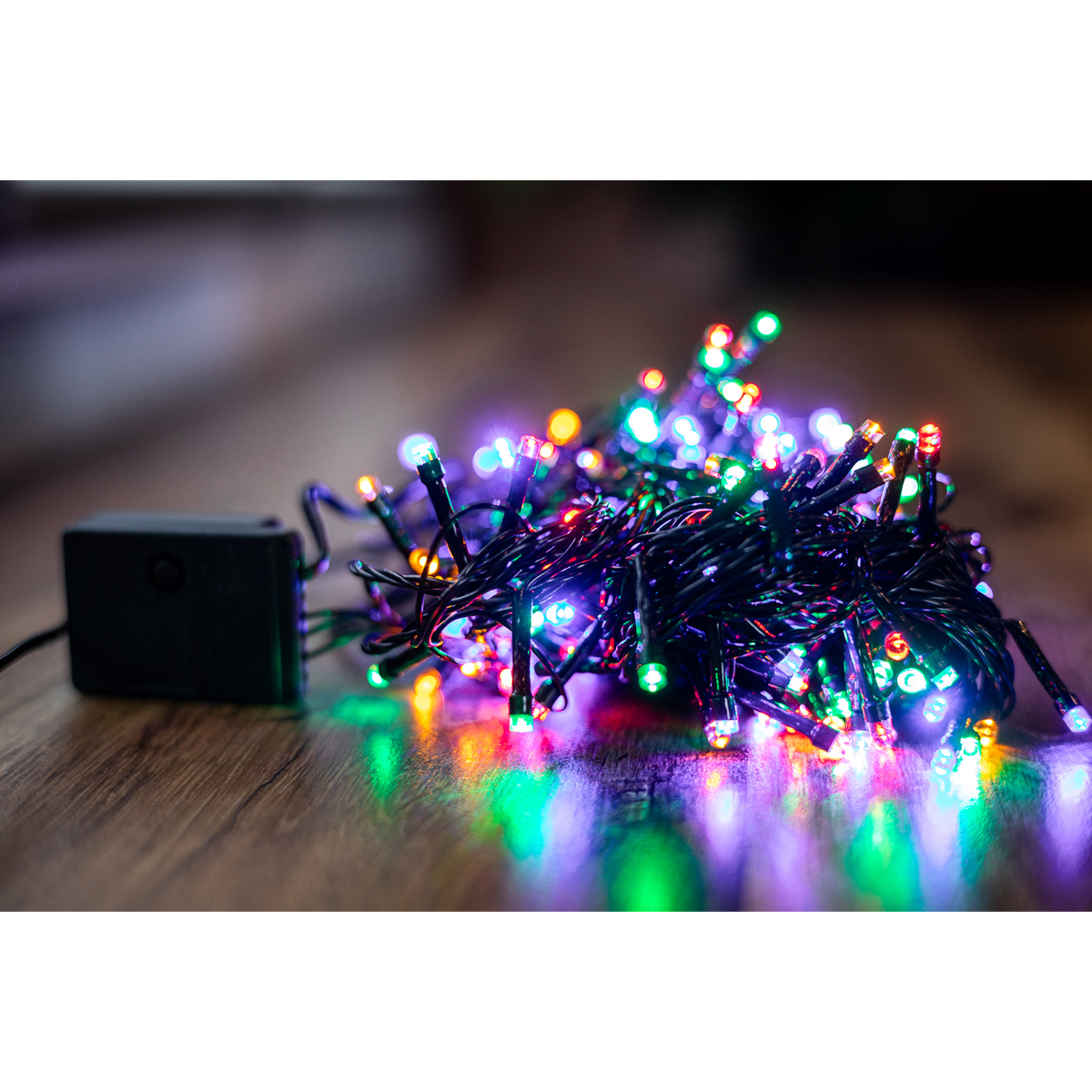 Електрогірлянда світлодіодна кольорова. 100 LED, 10М, 220V BPNY