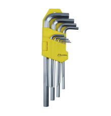 Набор Г-образных удлиненных ключей Сталь 48105 HEX 9 ед., 1,5-10 мм