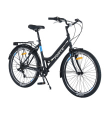 Велосипед Forte Creed 26"/26", черно-голубой