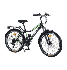 Велосипед Forte Stark 24"/24", черно-зеленый