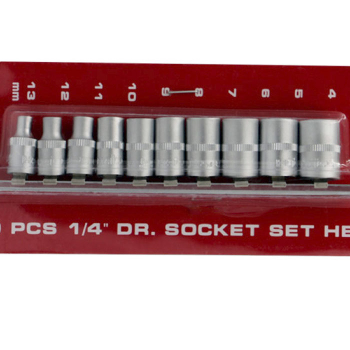Набор шестигранных головок 1/4" 10 ед. CR-V SATINE Haisser 70187