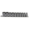 Набор универсальных головок SPLINE 3/8" 10 ед. CR-V SATINE Haisser 70191