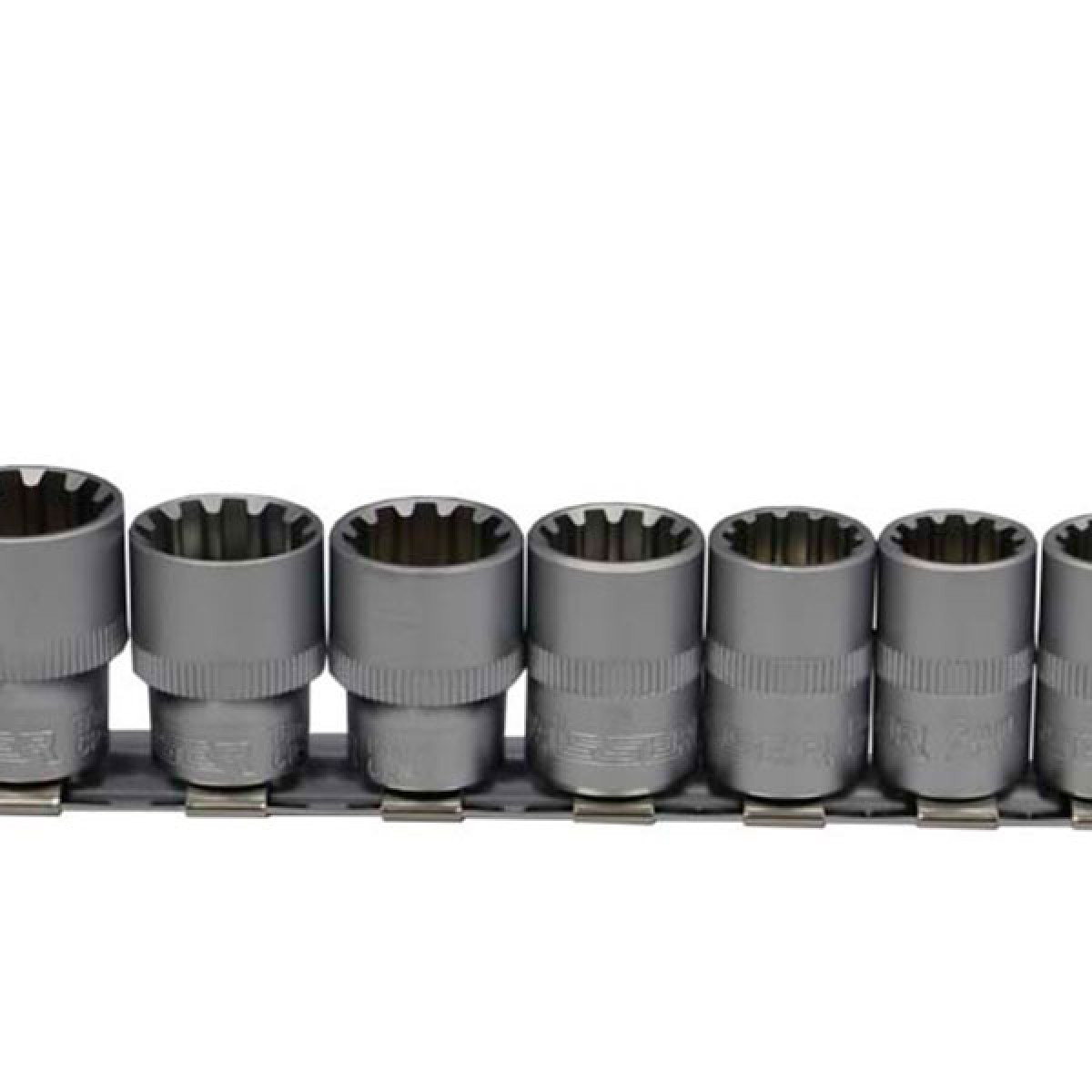Набор универсальных головок SPLINE 3/8" 10 ед. CR-V SATINE Haisser 70191