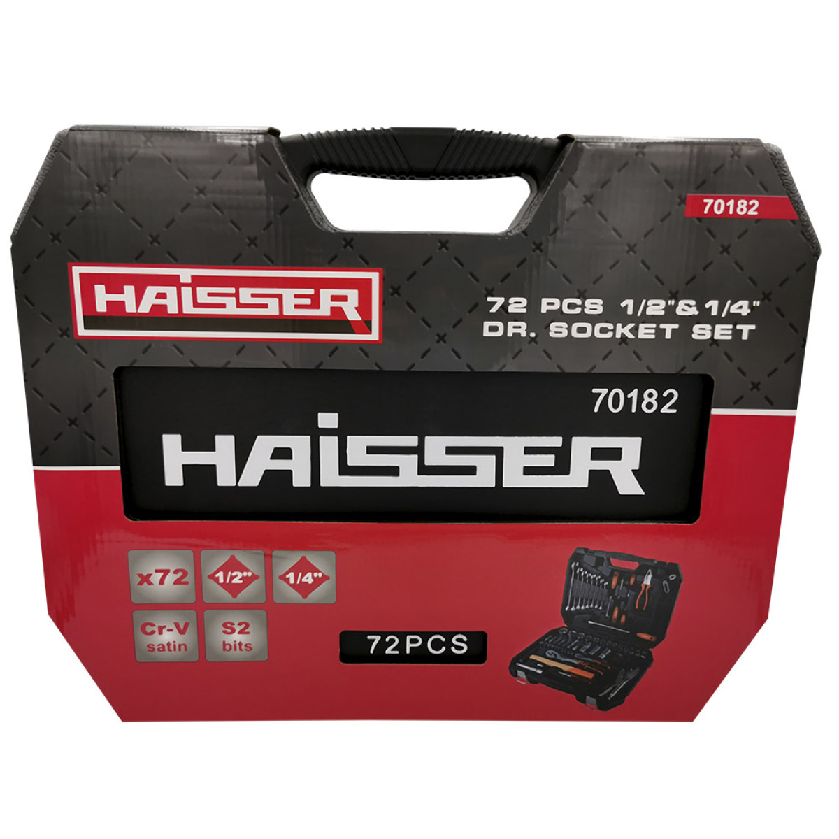 Набір інструментів професійний 72 од. Haisser 117782
