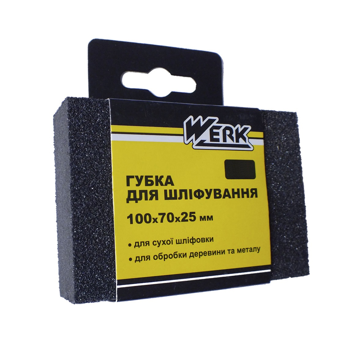Губка для шліфування Werk P180 100х75х25 мм