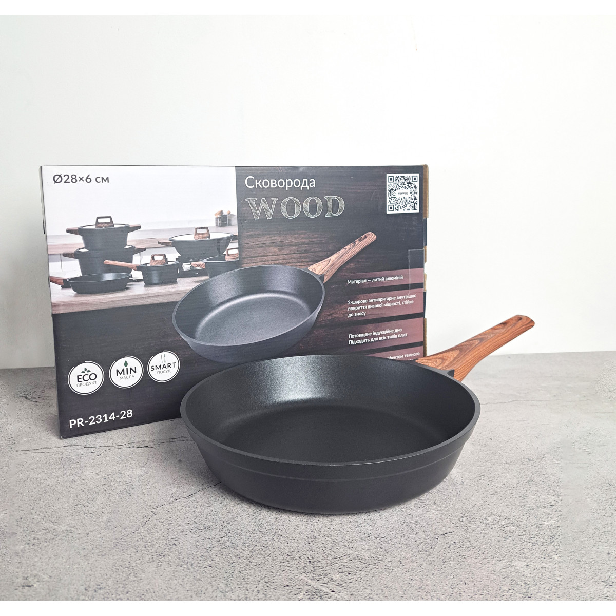 Сковорода PR-2314-28 Wood 28 см PEPPER