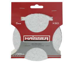 Круг шліфувальний самоклеючий 125 мм k 60, н-р 5шт. Haisser