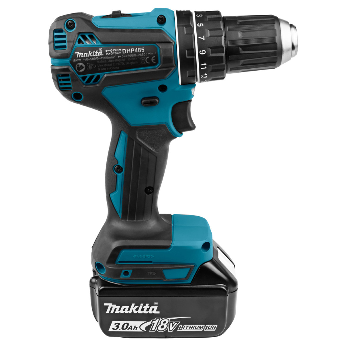 Аккумуляторная дрель-шуруповерт с ударом DHP485RFJ MAKITA