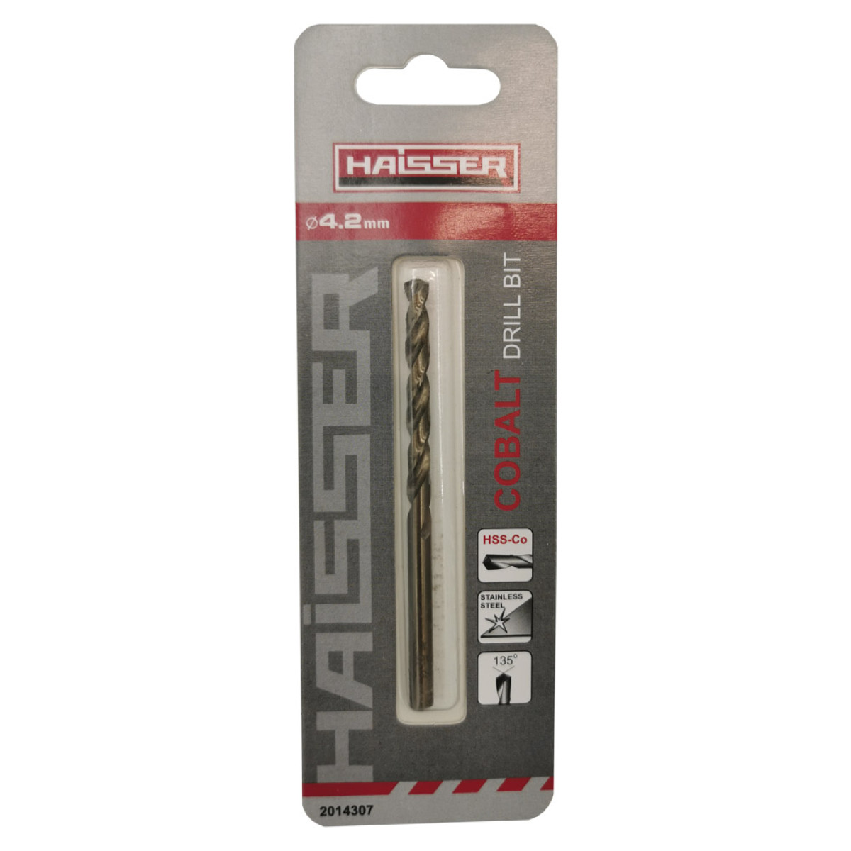 Свердло по металу HSS-Co - 4.2х43х75мм COBALT DIN 338 Haisser Industrial