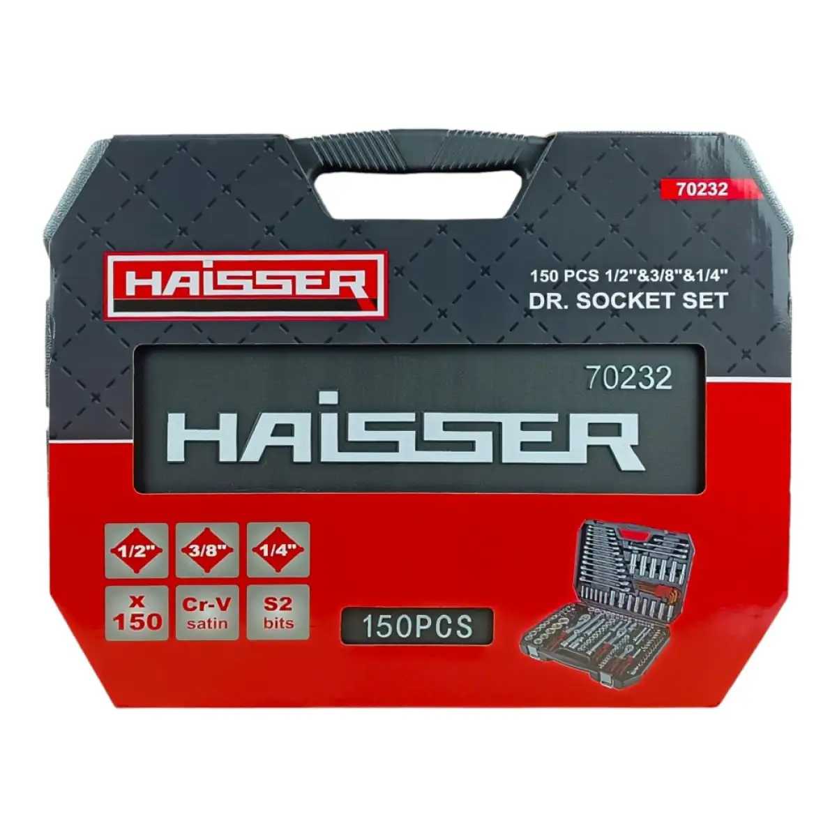 Набор инструментов профессиональный 150 ед. Haisser 70232 — купить