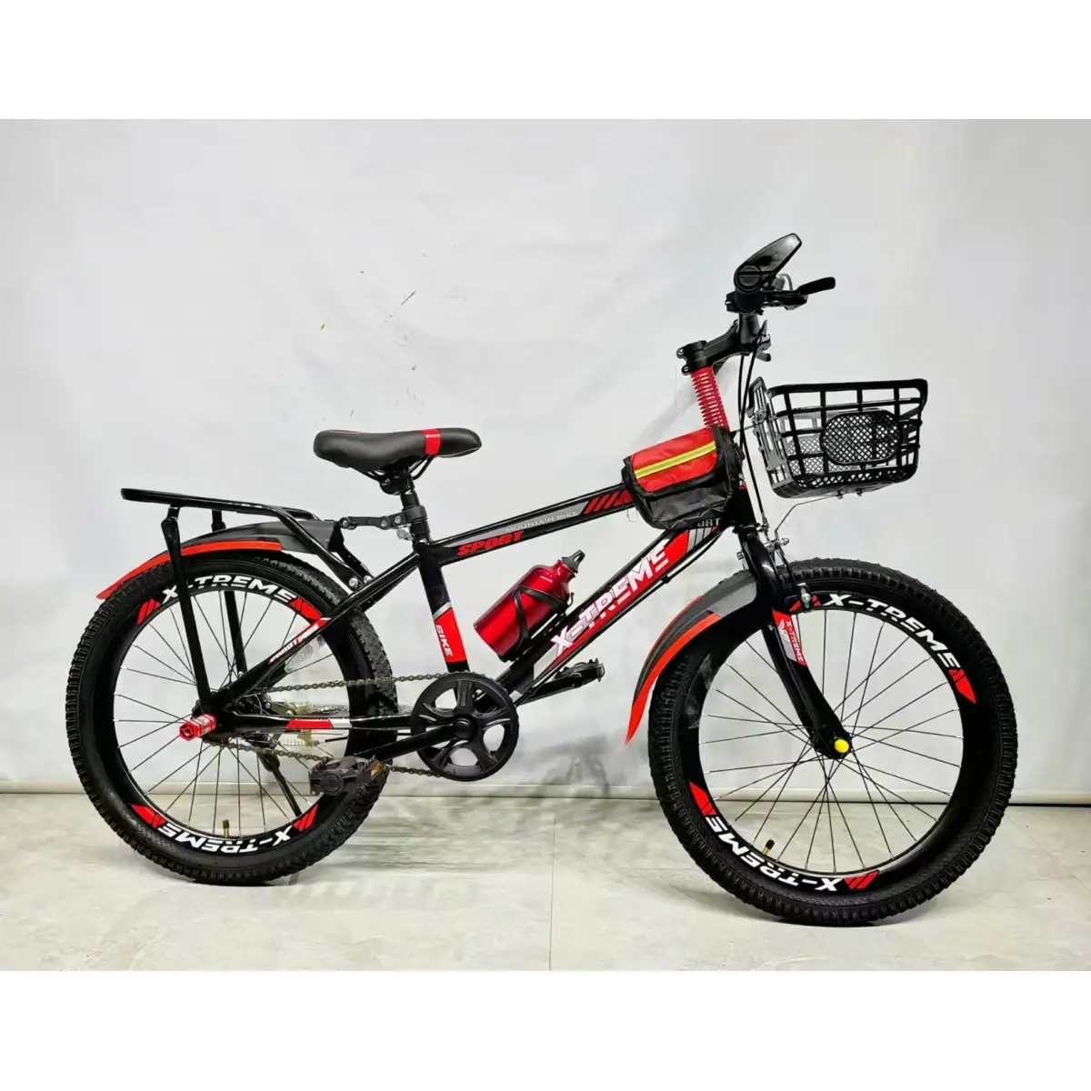 Детский велосипед X-Treme PRIME 25.20-01 черно-красный — купить за