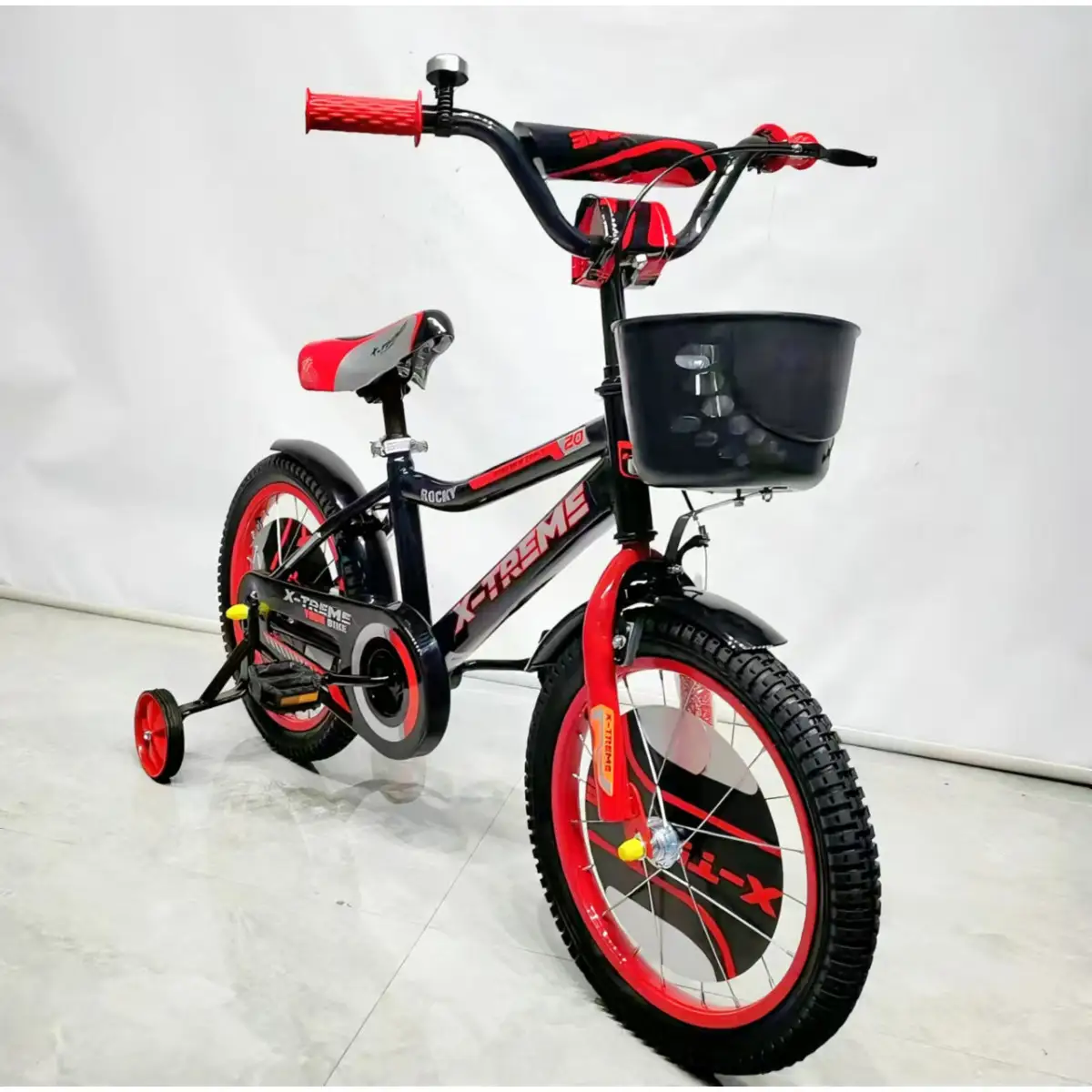 Детский велосипед X-Treme ROCKY 25.16-03 черно-красный — купить за