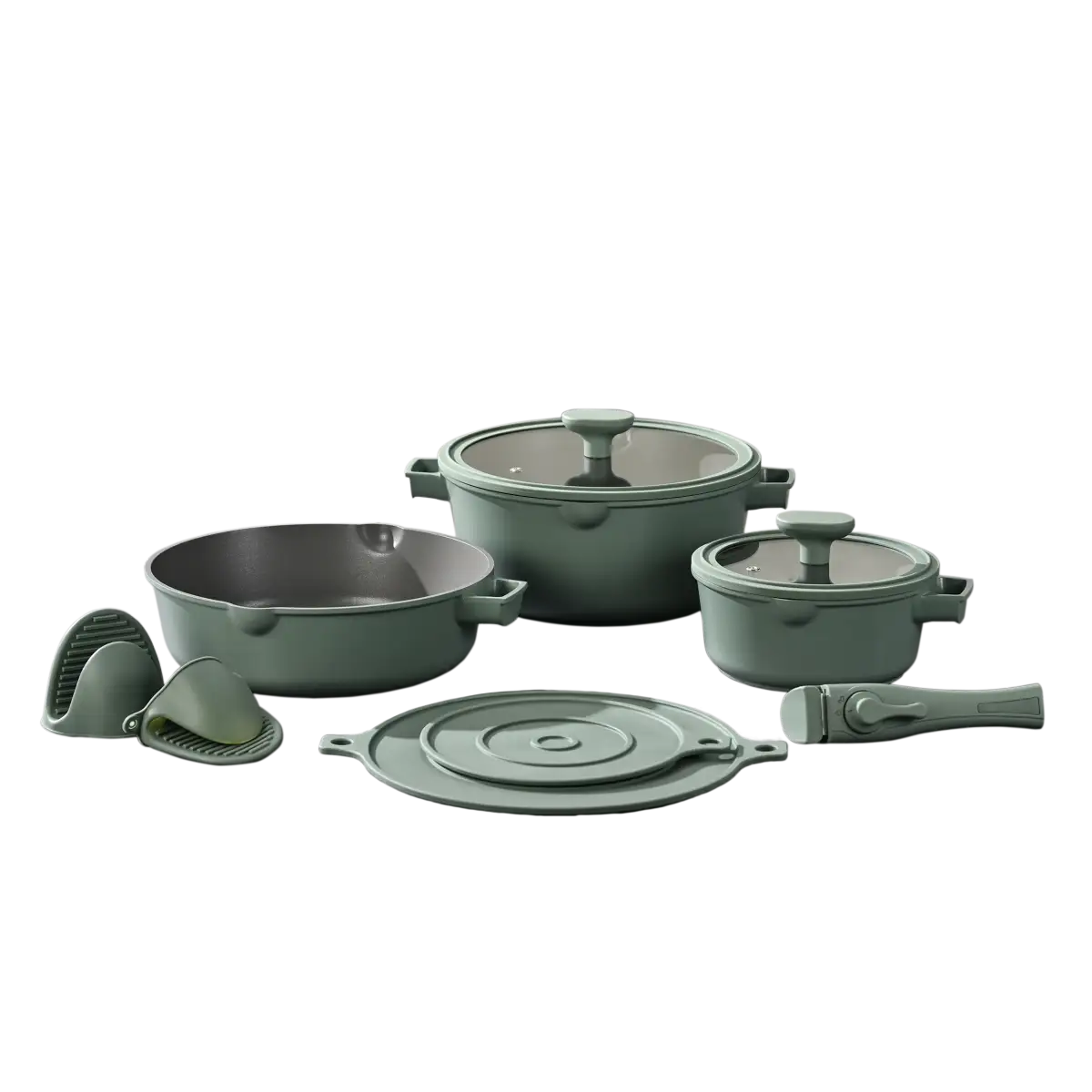 Набор посуды PR-2501 Forest Chef, 10 предметов, Pepper — купить за