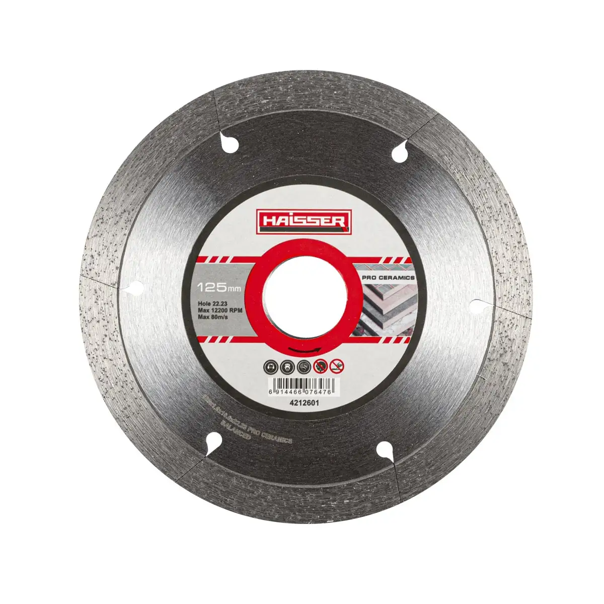 Диск алмазный Pro ceramics 125х1.6х10х22.23 Haisser — купить за