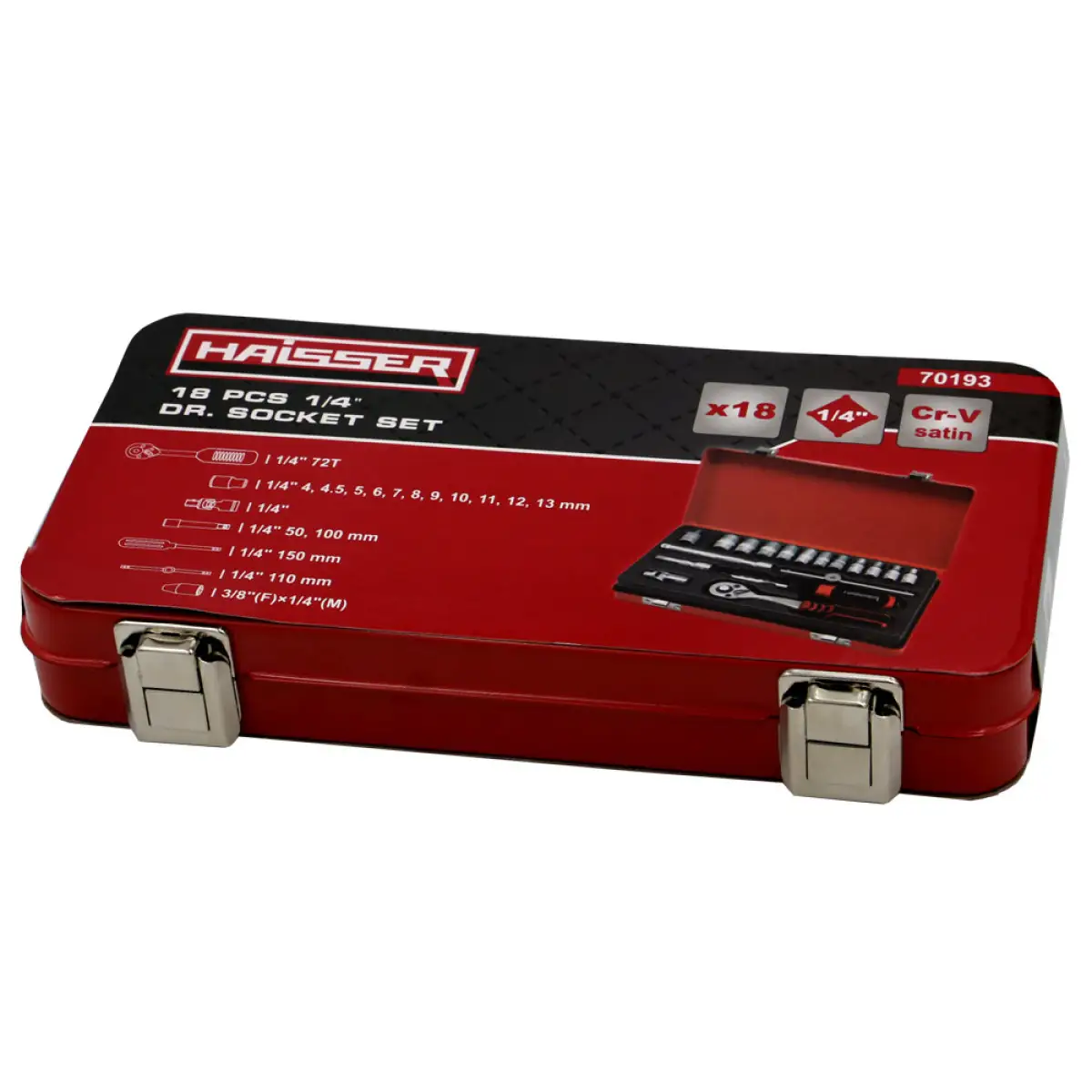 Набір інструментів професійний 18 од. Haisser 70193 — купити за