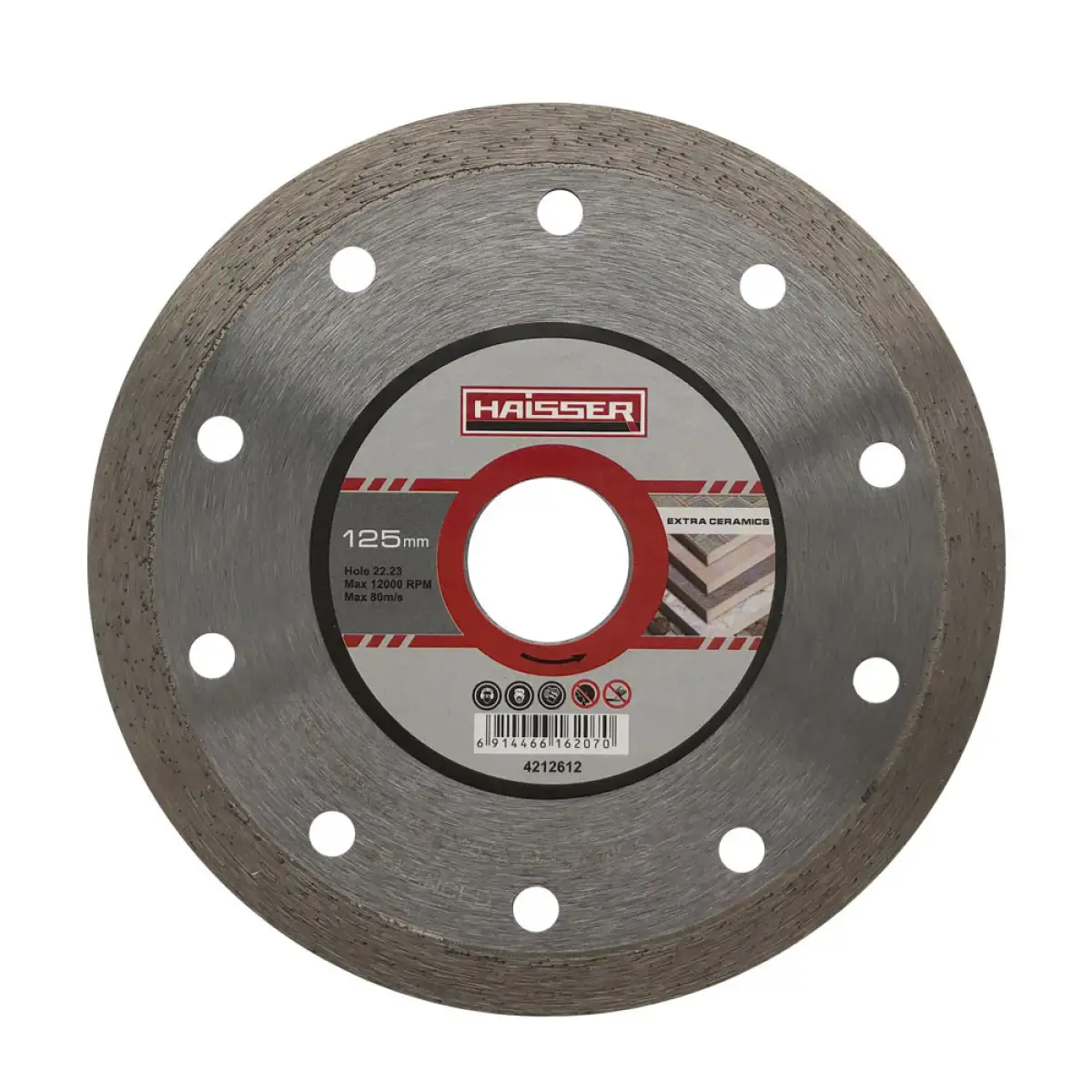 Диск бриллиантовый Extra ceramics 125x1.2x22.23 Haisser — купить