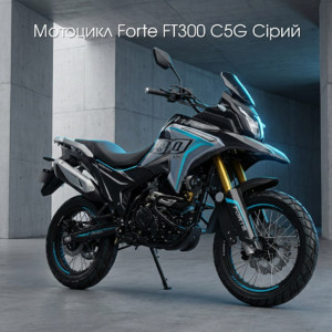 НОВИНКА: мотоцикл Forte FT300 C5G Сірий
